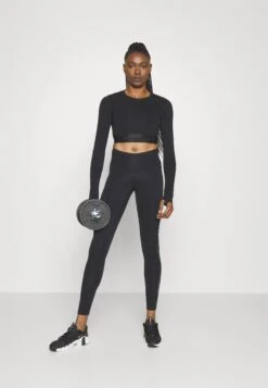 NEBBIA Womens Classic High Waist Leggings Intense Iconic - Medias - Black -ADIDAS Moda Tienda de ventas 07c3fbe18d264fdcacec2034cf3a3392