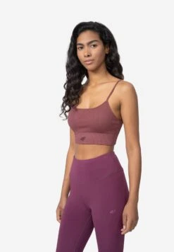 4F Sujetadores Deportivos Con Sujeción Ligera - Burgundy