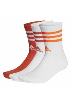 ADIDAS PERFORMANCE 3S C Spw Crw 3P - Calcetines De Deporte - White/Preloved Red/Solar Red