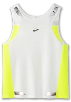 BROOKS Run Visible Back-To-Front Tank - Camiseta Deportiva - White Nightlife -ADIDAS Moda Tienda de ventas 608f0d20c3aa46beb209de6cffdc9527