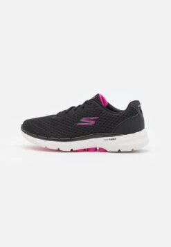 Go Walk 6 Iconic Vision - Zapatillas Para Caminar - Black/Hot Pink