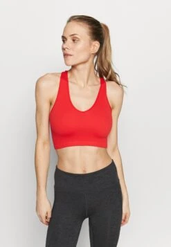 Los recién llegados 3 FREE PEOPLE Free Throw Crop - Sujetadores Deportivos Con Sujeción Ligera - Red