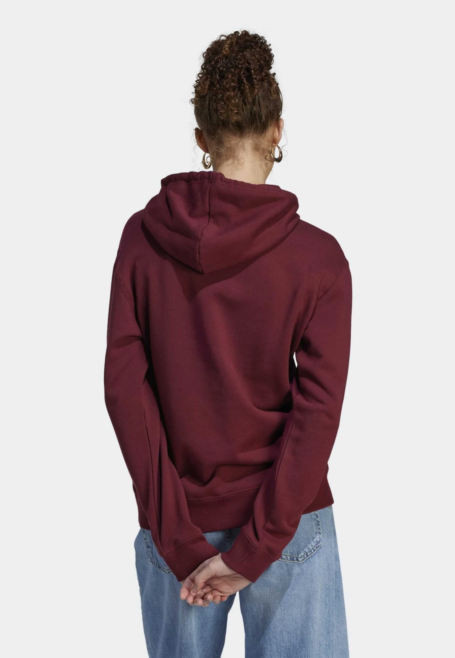 Adidas Sportswear W Lin Ft Hd - Sudadera - Shadow Red White 4 Adidas Sportswear W Lin Ft Hd - Sudadera - Shadow Red White - Imagen 2