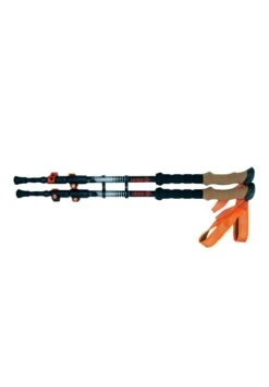 IZAS Trekking Stick Val - Otros Accesorios - Dark Grey/Orange