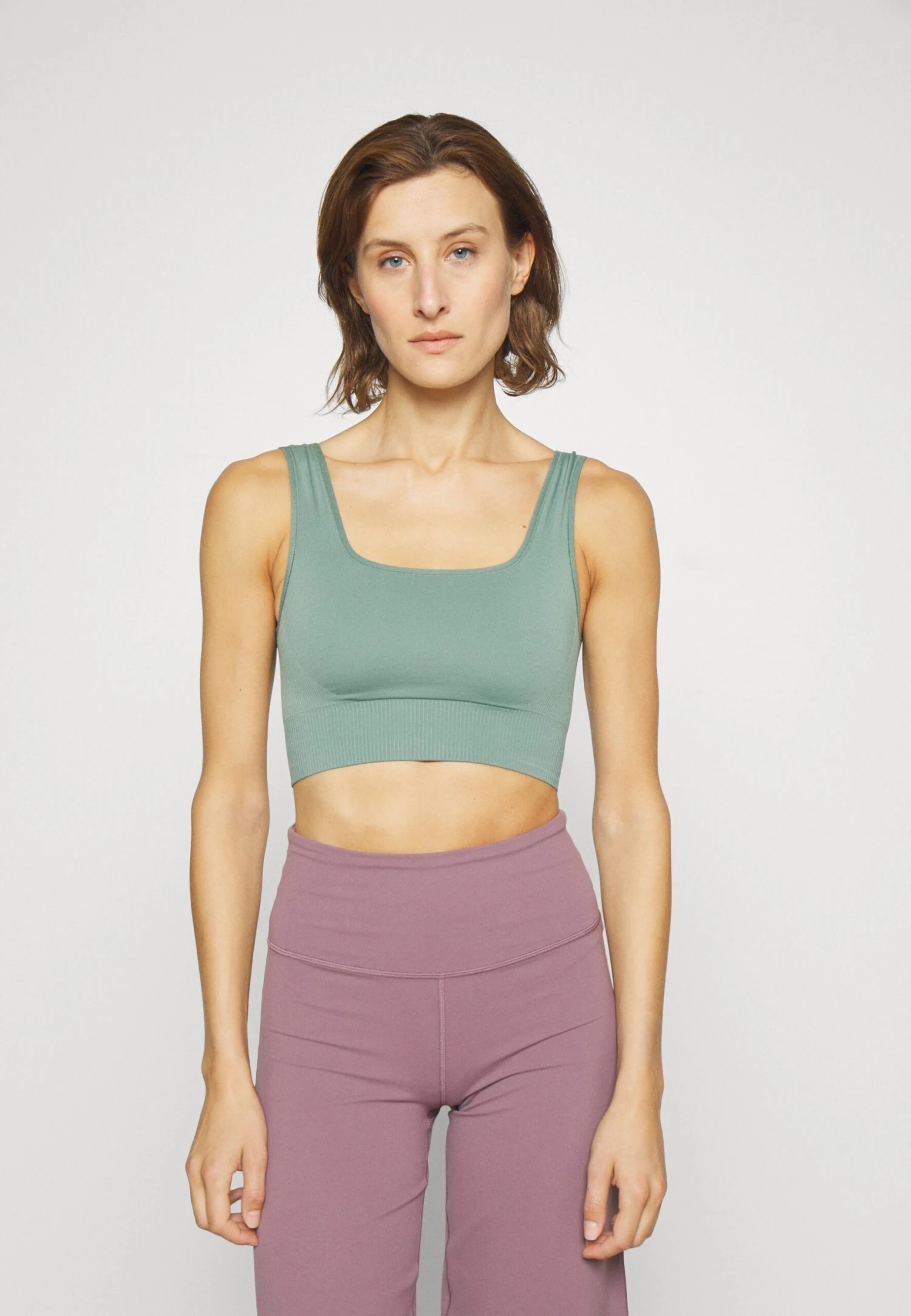 Sweaty Betty Balance Seamless Bra - Sujetadores Deportivos Con Sujeción Ligera - Heath Green 3 Sweaty Betty Balance Seamless Bra - Sujetadores Deportivos Con Sujeción Ligera - Heath Green