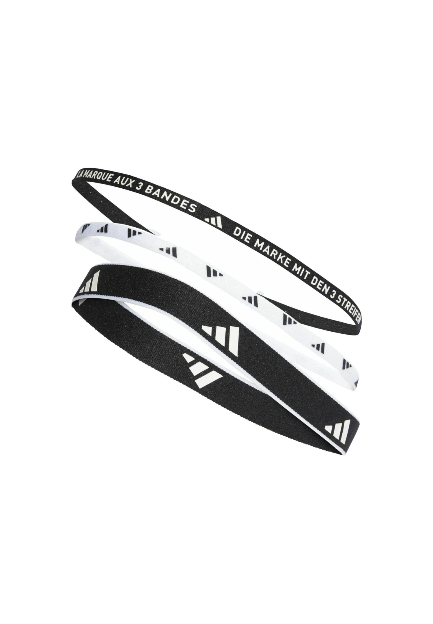 ADIDAS PERFORMANCE Multiple Width Training Headbands 3 Per Pack - Muñequera - Black White 2 ADIDAS PERFORMANCE Multiple Width Training Headbands 3 Per Pack - Muñequera - Black White