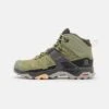 Salomon X Ultra 4 Mid Gtx - Zapatillas De Senderismo - Oil Green/Magnet/Almond Cream