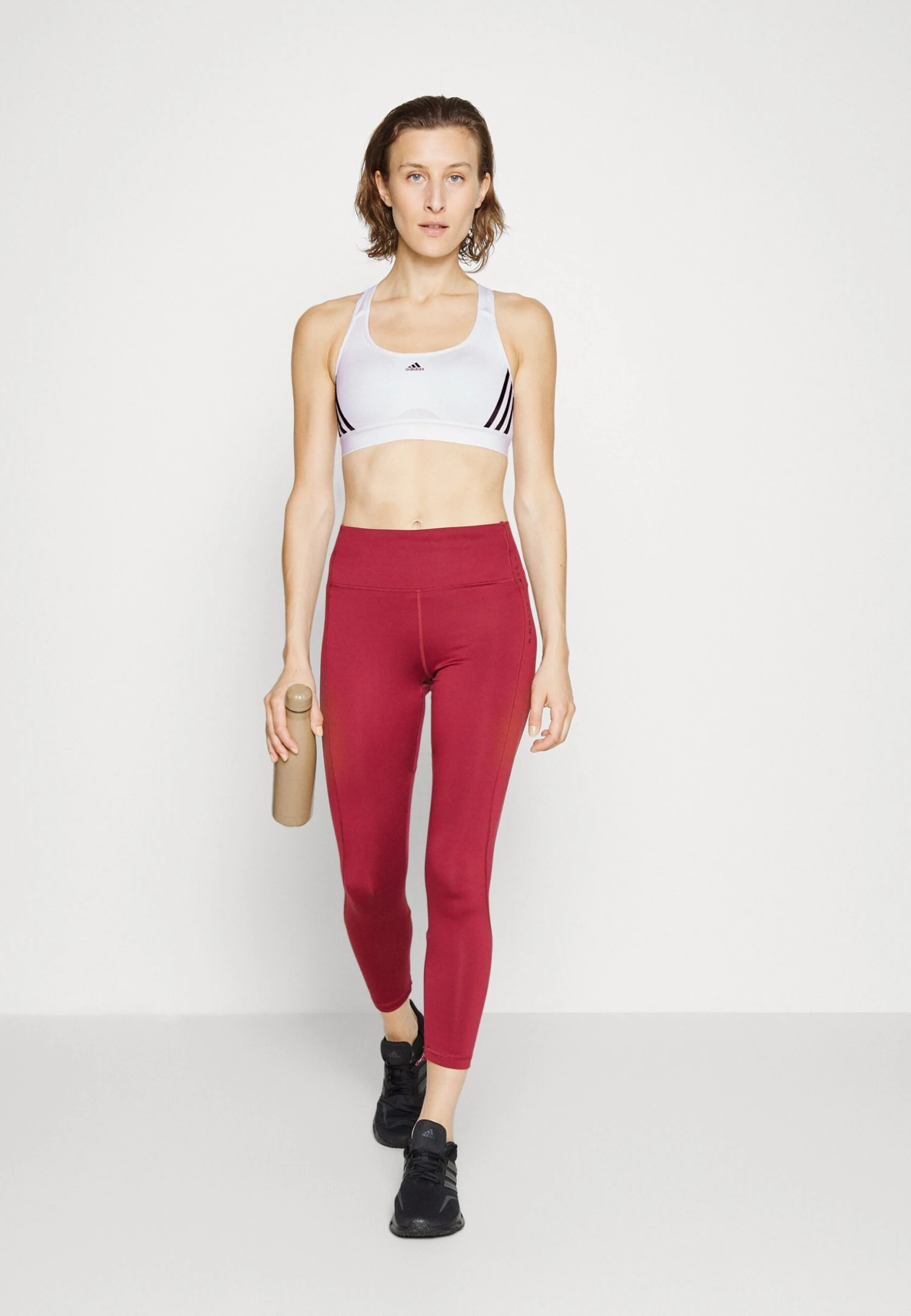 ADIDAS PERFORMANCE Sujetadores Deportivos Con Sujeción Media - White/Black 4 ADIDAS PERFORMANCE Sujetadores Deportivos Con Sujeción Media - White/Black - Imagen 2