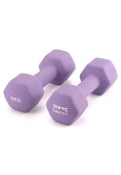 Hex Dumbbell - Neoprene 4Kg - Fitness/Yoga - Purple