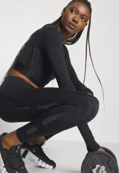 NEBBIA Womens Classic High Waist Leggings Intense Iconic - Medias - Black -ADIDAS Moda Tienda de ventas b04acb7501964e5b832e0195fa4e5979