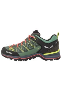SALEWA Mtn Trainer Lite Gtx - Zapatillas De Senderismo - Feld Green/Fluo Coral