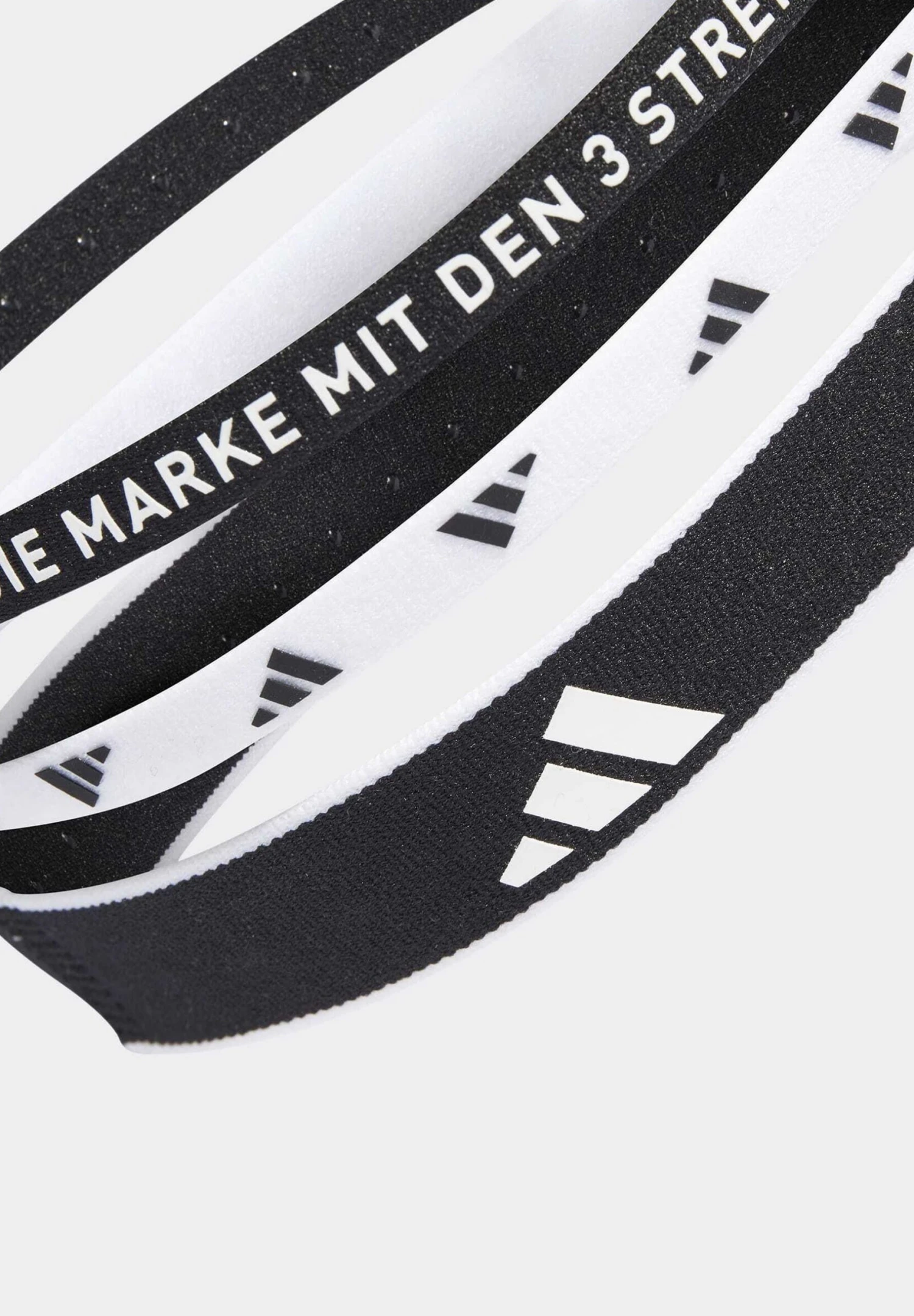 ADIDAS PERFORMANCE Multiple Width Training Headbands 3 Per Pack - Muñequera - Black White 4 ADIDAS PERFORMANCE Multiple Width Training Headbands 3 Per Pack - Muñequera - Black White - Imagen 3