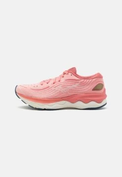 Mizuno Wave Skyrise 4 - Zapatillas De Running Neutras - Peach Bud/Vaporous Gray/Peach Blossom