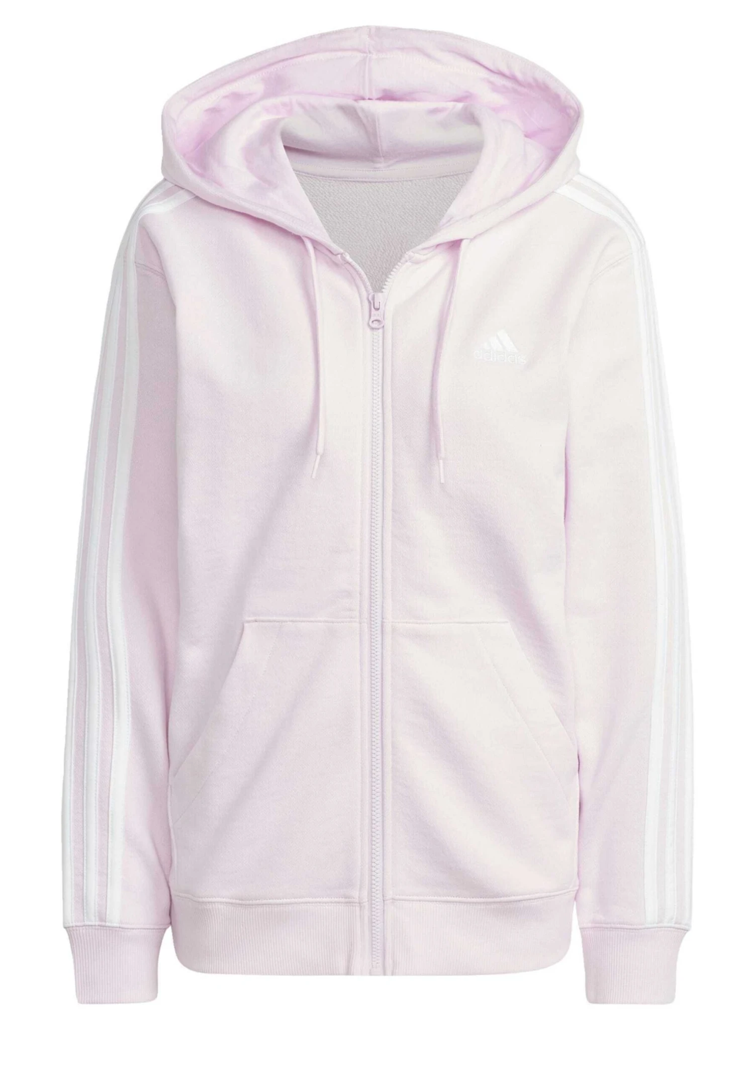 Adidas Sportswear W 3S Ft Fz R Hd - Sudadera Con Cremallera - Clear Pink White 7 Adidas Sportswear W 3S Ft Fz R Hd - Sudadera Con Cremallera - Clear Pink White - Imagen 5