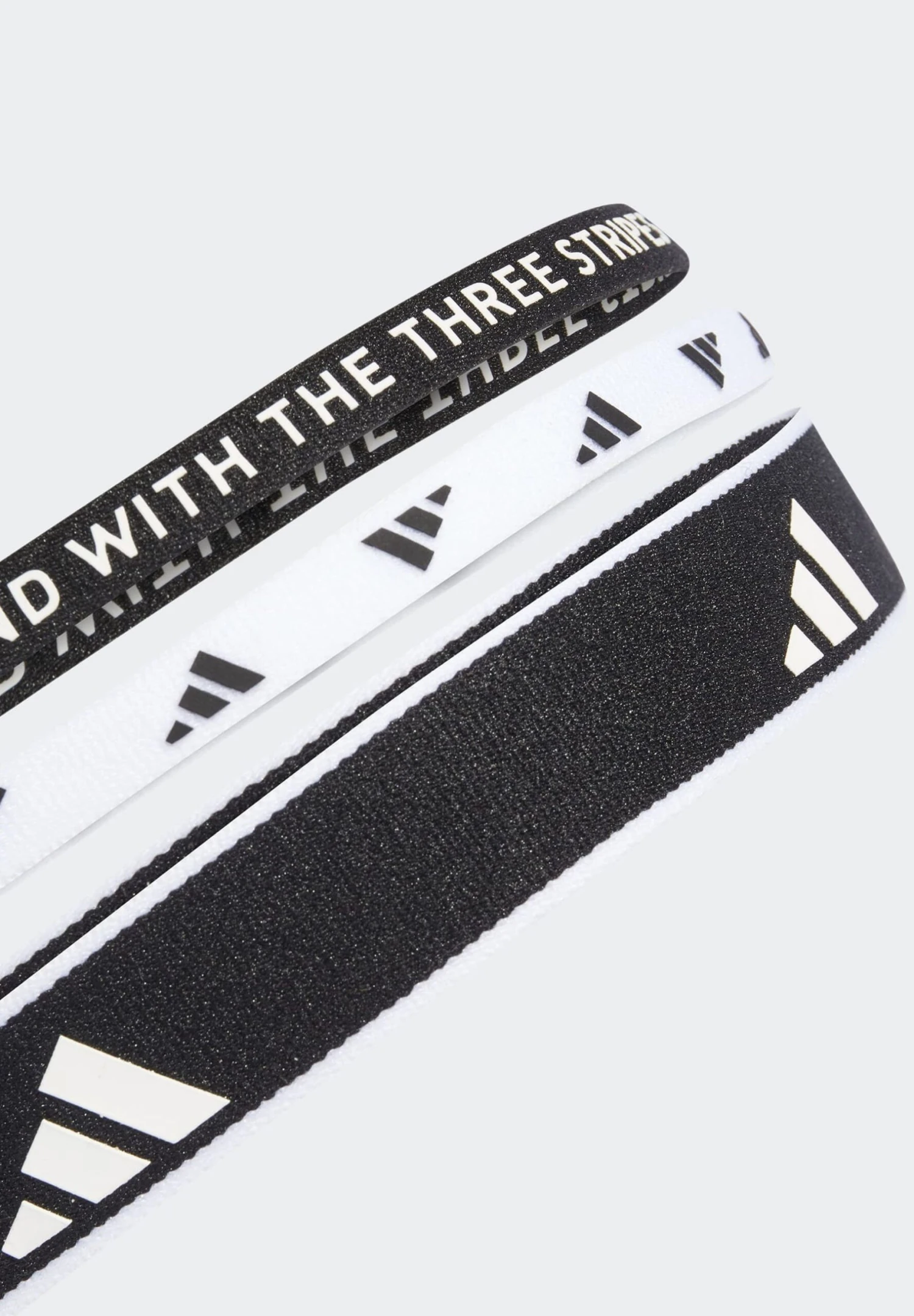 ADIDAS PERFORMANCE Multiple Width Training Headbands 3 Per Pack - Muñequera - Black White 3 ADIDAS PERFORMANCE Multiple Width Training Headbands 3 Per Pack - Muñequera - Black White - Imagen 2